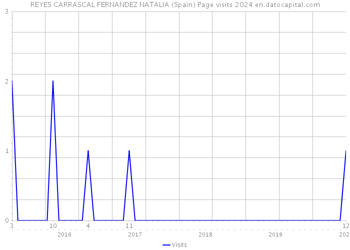 REYES CARRASCAL FERNANDEZ NATALIA (Spain) Page visits 2024 