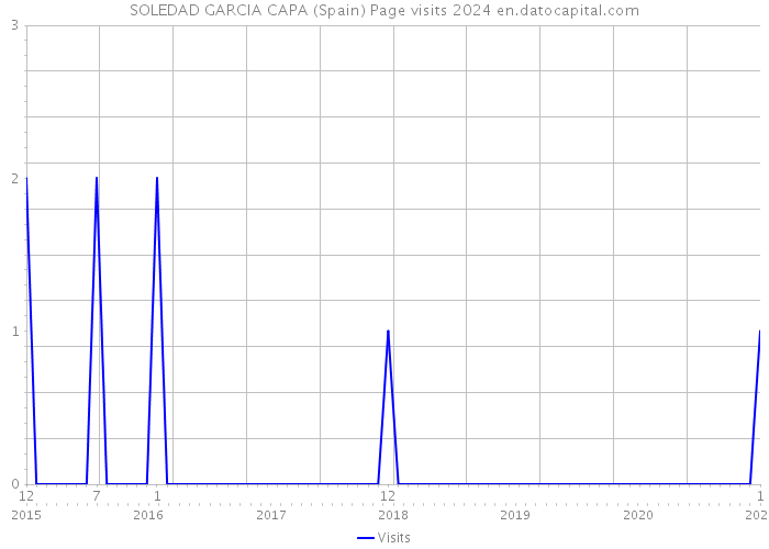 SOLEDAD GARCIA CAPA (Spain) Page visits 2024 