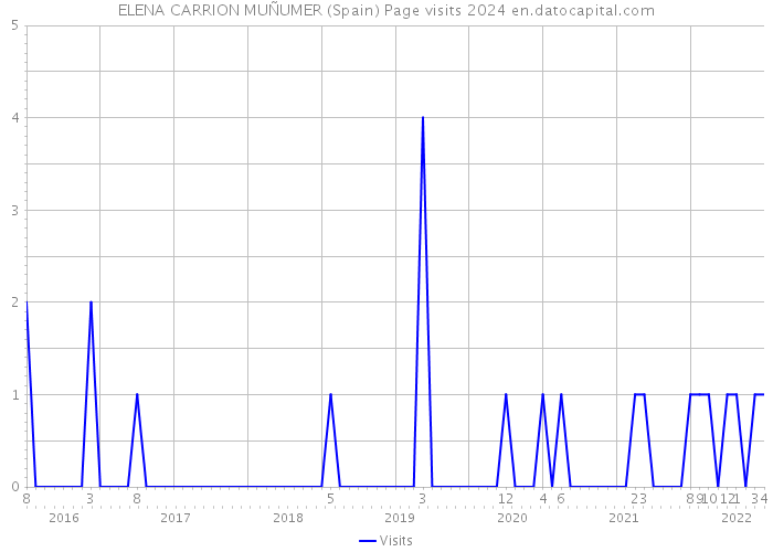 ELENA CARRION MUÑUMER (Spain) Page visits 2024 