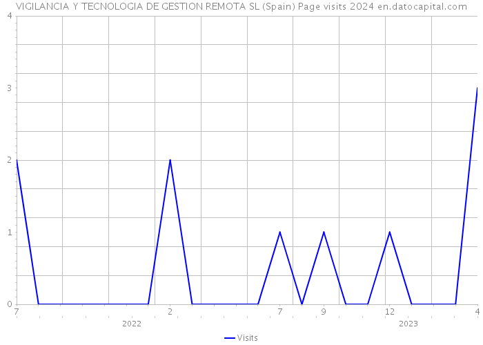 VIGILANCIA Y TECNOLOGIA DE GESTION REMOTA SL (Spain) Page visits 2024 