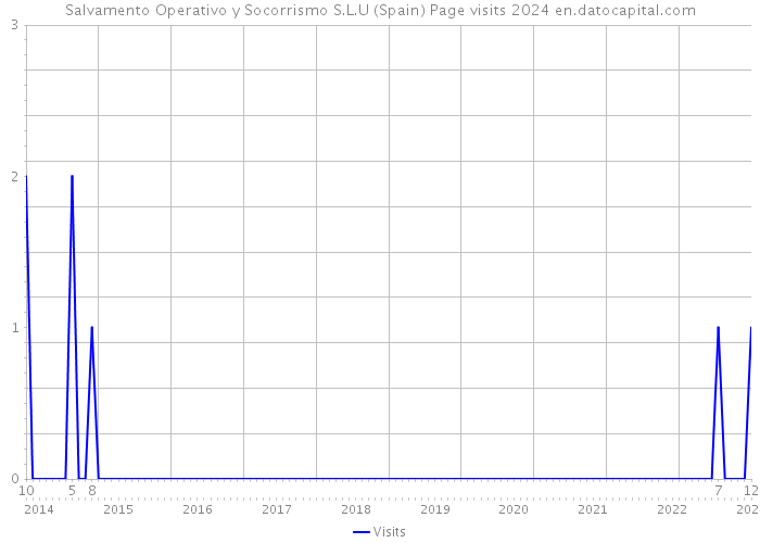 Salvamento Operativo y Socorrismo S.L.U (Spain) Page visits 2024 