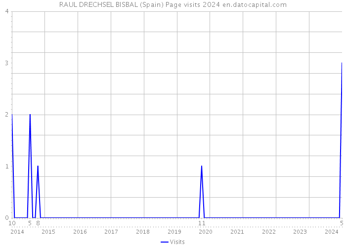 RAUL DRECHSEL BISBAL (Spain) Page visits 2024 
