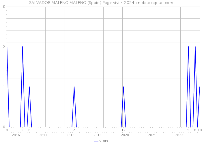 SALVADOR MALENO MALENO (Spain) Page visits 2024 