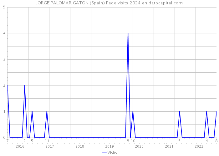 JORGE PALOMAR GATON (Spain) Page visits 2024 