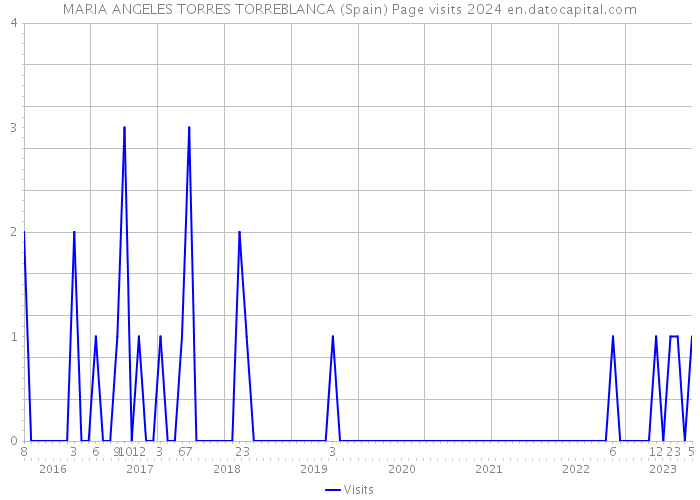 MARIA ANGELES TORRES TORREBLANCA (Spain) Page visits 2024 