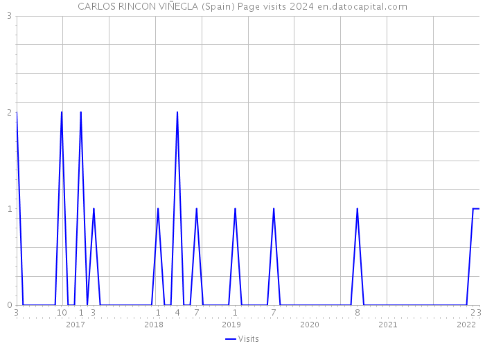 CARLOS RINCON VIÑEGLA (Spain) Page visits 2024 