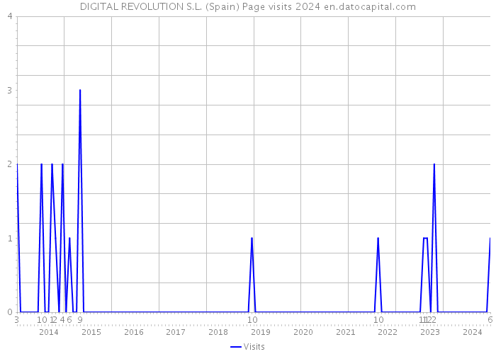 DIGITAL REVOLUTION S.L. (Spain) Page visits 2024 