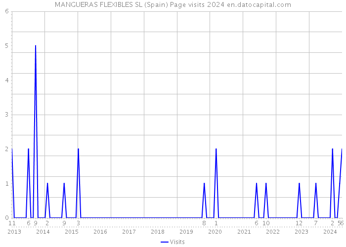 MANGUERAS FLEXIBLES SL (Spain) Page visits 2024 