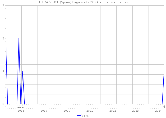 BUTERA VINCE (Spain) Page visits 2024 