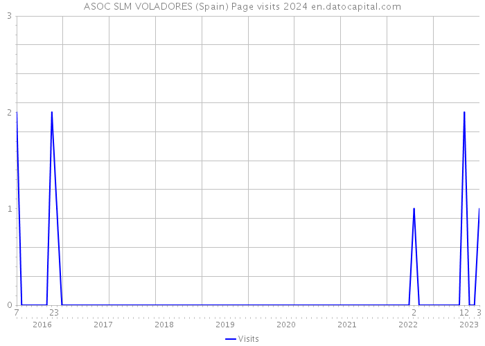 ASOC SLM VOLADORES (Spain) Page visits 2024 