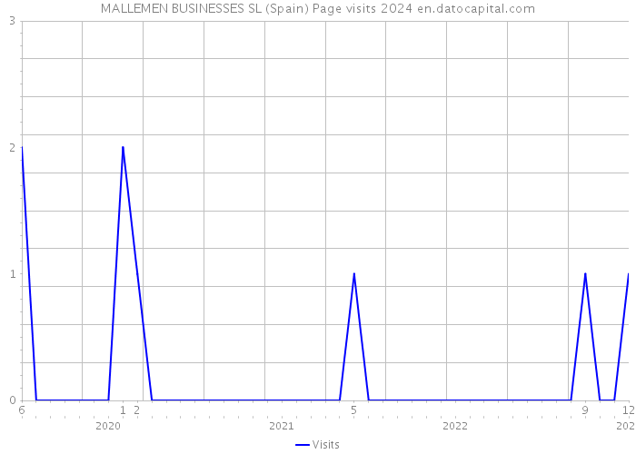 MALLEMEN BUSINESSES SL (Spain) Page visits 2024 