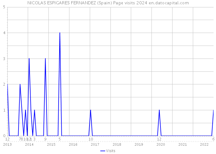 NICOLAS ESPIGARES FERNANDEZ (Spain) Page visits 2024 