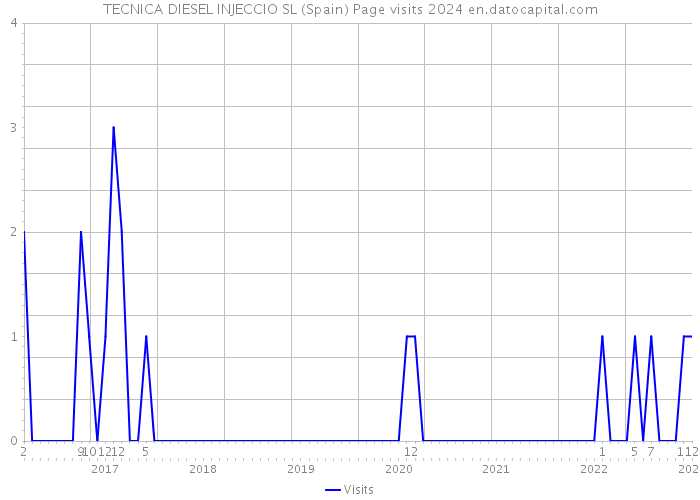 TECNICA DIESEL INJECCIO SL (Spain) Page visits 2024 