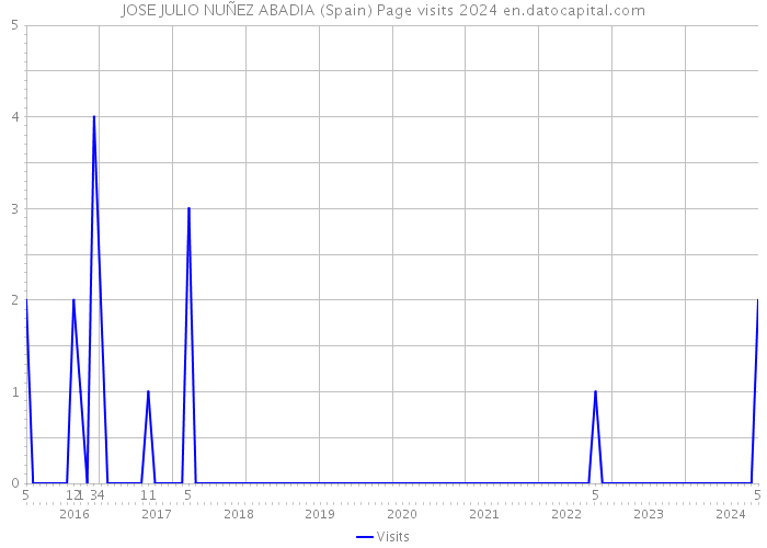 JOSE JULIO NUÑEZ ABADIA (Spain) Page visits 2024 