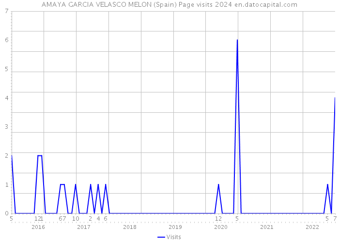 AMAYA GARCIA VELASCO MELON (Spain) Page visits 2024 