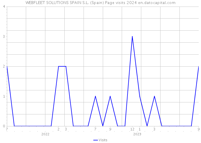 WEBFLEET SOLUTIONS SPAIN S.L. (Spain) Page visits 2024 
