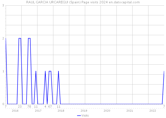 RAUL GARCIA URCAREGUI (Spain) Page visits 2024 