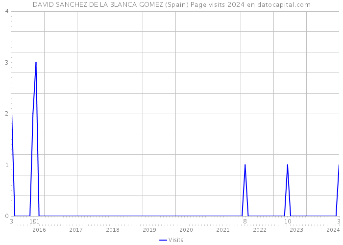 DAVID SANCHEZ DE LA BLANCA GOMEZ (Spain) Page visits 2024 