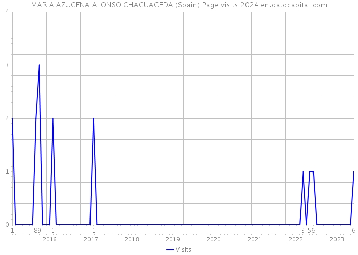 MARIA AZUCENA ALONSO CHAGUACEDA (Spain) Page visits 2024 