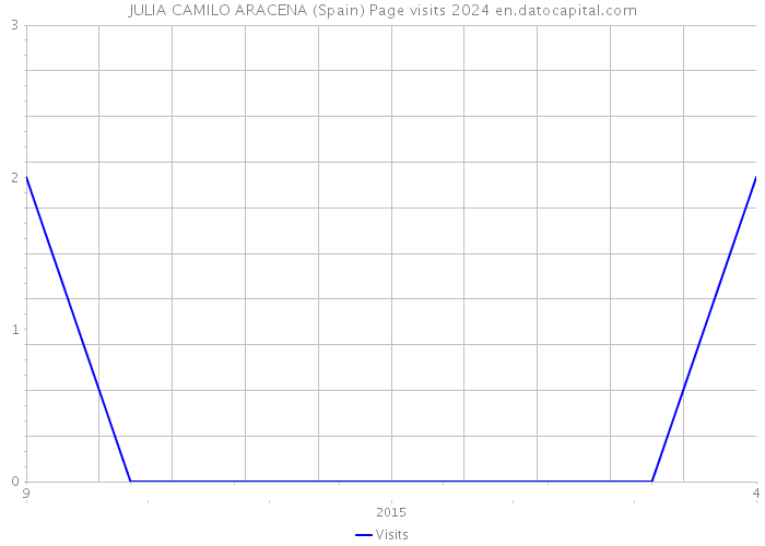 JULIA CAMILO ARACENA (Spain) Page visits 2024 