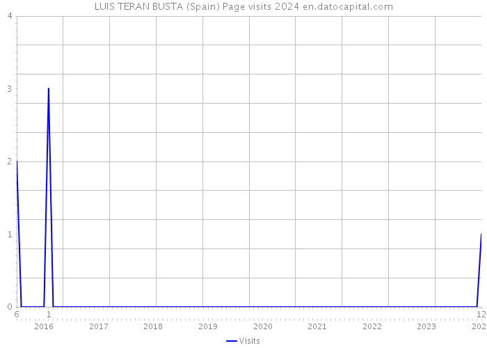 LUIS TERAN BUSTA (Spain) Page visits 2024 