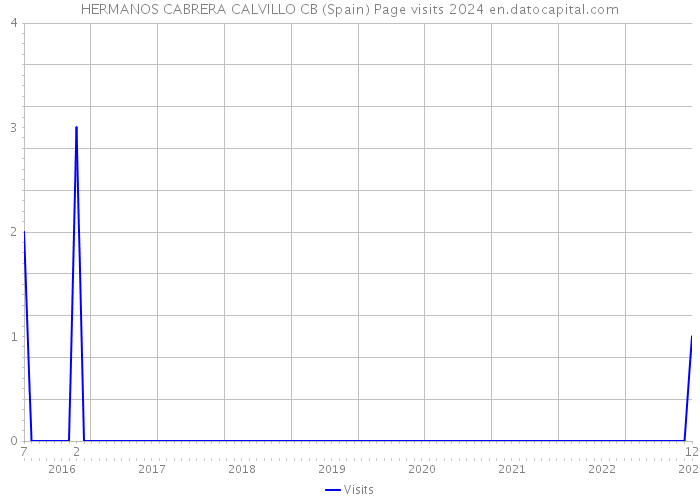 HERMANOS CABRERA CALVILLO CB (Spain) Page visits 2024 