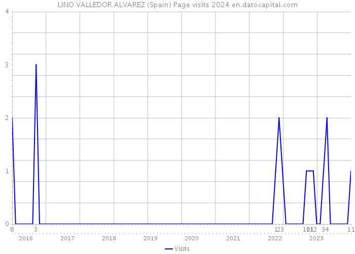 LINO VALLEDOR ALVAREZ (Spain) Page visits 2024 