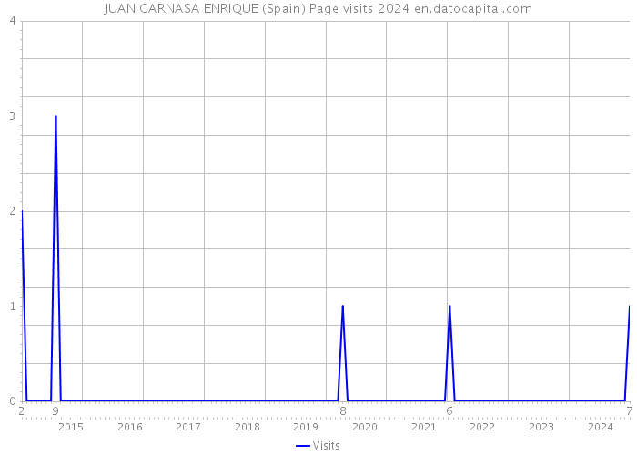 JUAN CARNASA ENRIQUE (Spain) Page visits 2024 