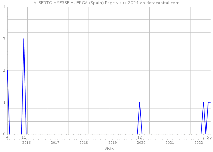 ALBERTO AYERBE HUERGA (Spain) Page visits 2024 