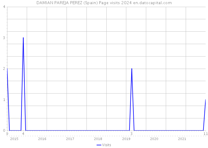 DAMIAN PAREJA PEREZ (Spain) Page visits 2024 