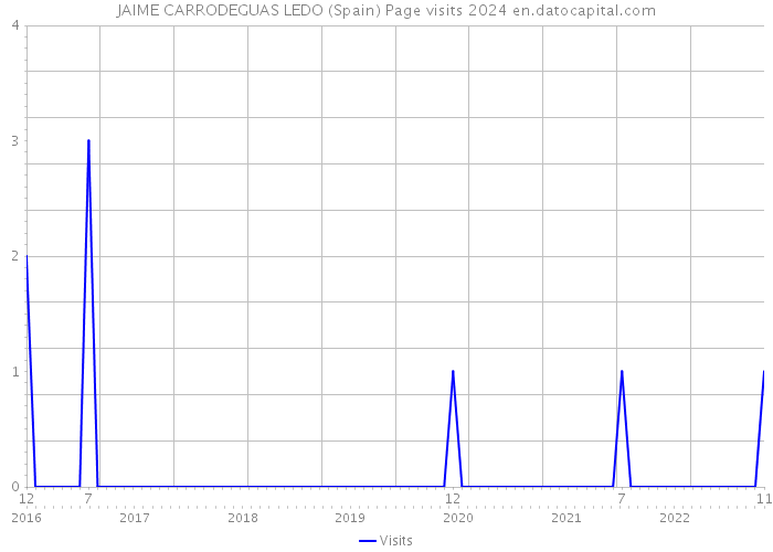 JAIME CARRODEGUAS LEDO (Spain) Page visits 2024 