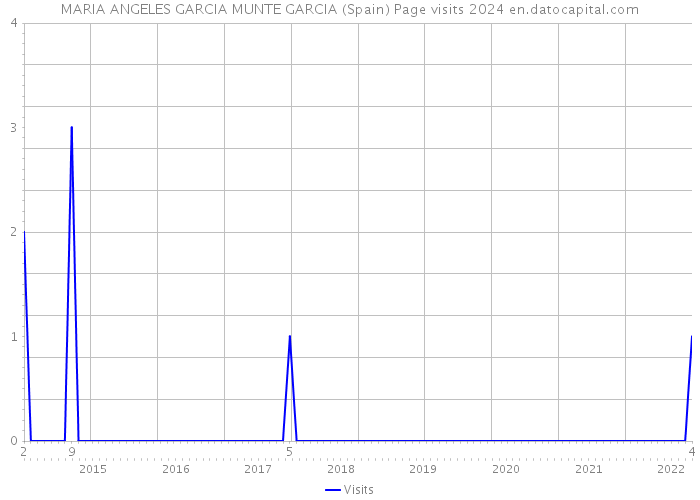 MARIA ANGELES GARCIA MUNTE GARCIA (Spain) Page visits 2024 