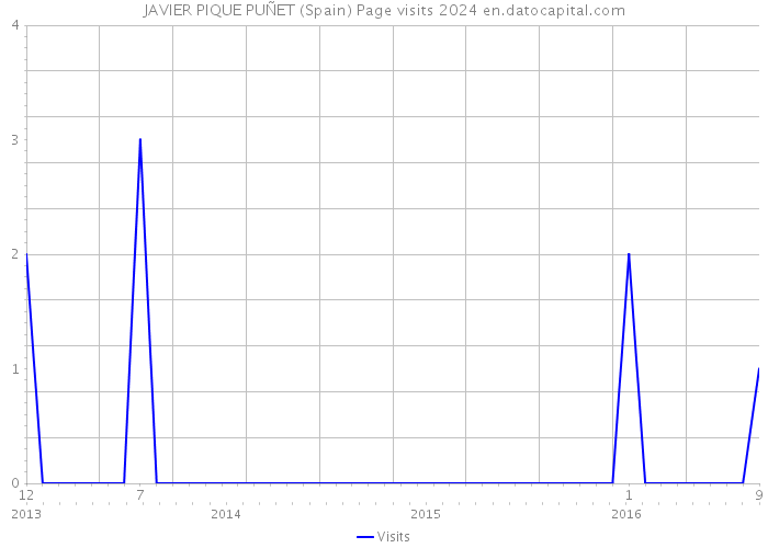 JAVIER PIQUE PUÑET (Spain) Page visits 2024 