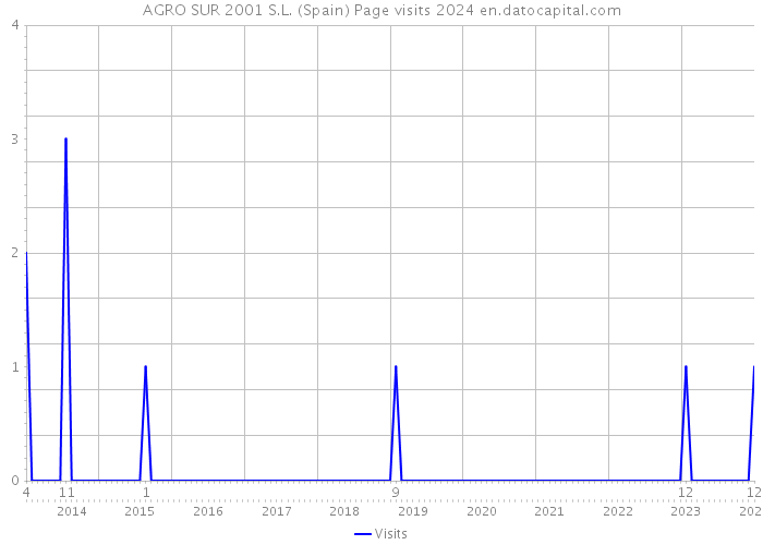 AGRO SUR 2001 S.L. (Spain) Page visits 2024 
