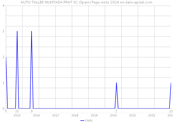 AUTO TALLER MUNTADA PRAT SC (Spain) Page visits 2024 