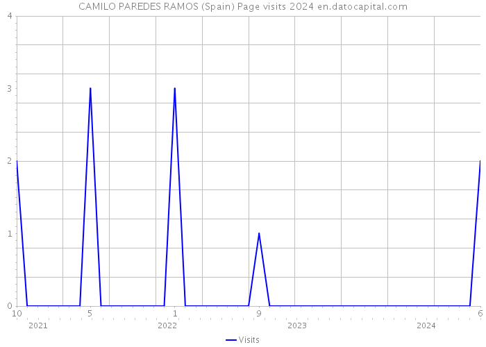 CAMILO PAREDES RAMOS (Spain) Page visits 2024 