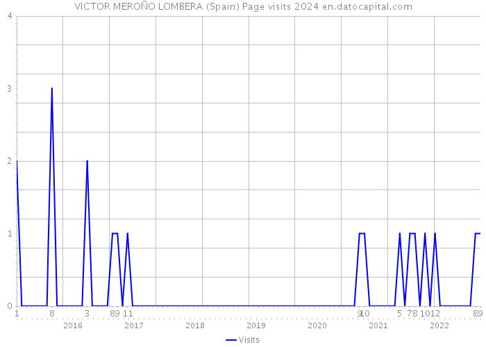 VICTOR MEROÑO LOMBERA (Spain) Page visits 2024 