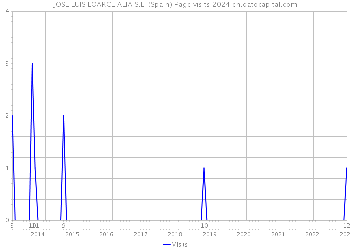 JOSE LUIS LOARCE ALIA S.L. (Spain) Page visits 2024 