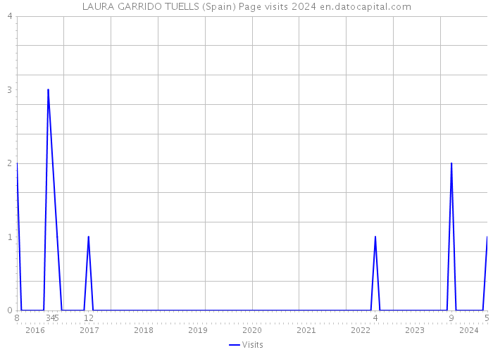 LAURA GARRIDO TUELLS (Spain) Page visits 2024 