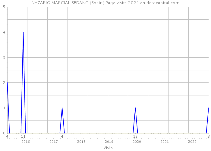 NAZARIO MARCIAL SEDANO (Spain) Page visits 2024 