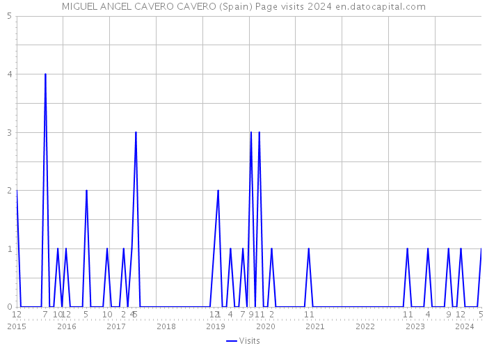 MIGUEL ANGEL CAVERO CAVERO (Spain) Page visits 2024 