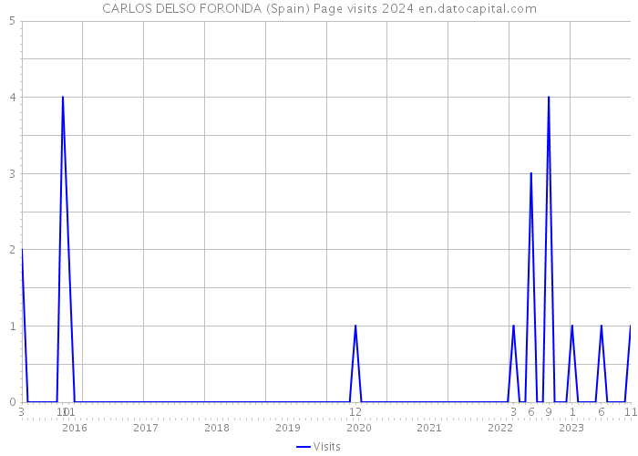 CARLOS DELSO FORONDA (Spain) Page visits 2024 