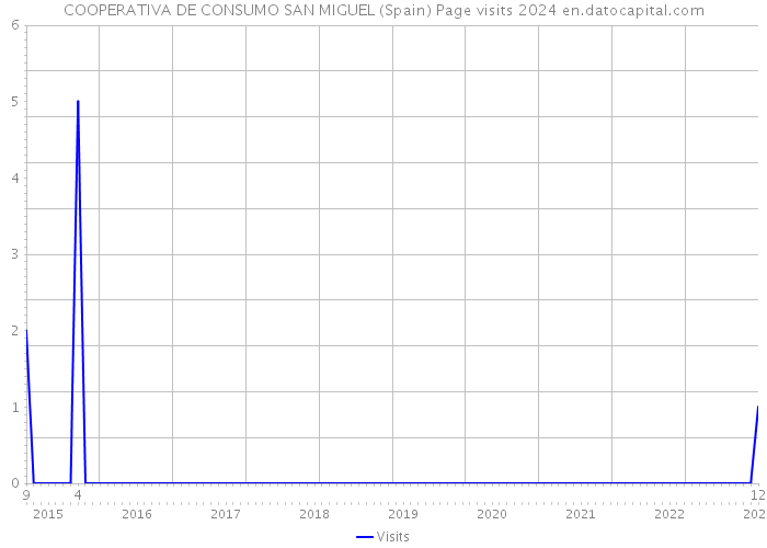 COOPERATIVA DE CONSUMO SAN MIGUEL (Spain) Page visits 2024 
