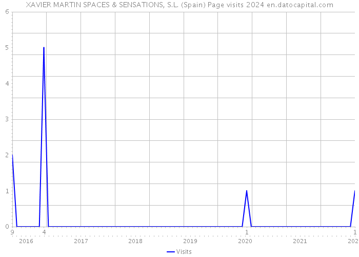XAVIER MARTIN SPACES & SENSATIONS, S.L. (Spain) Page visits 2024 