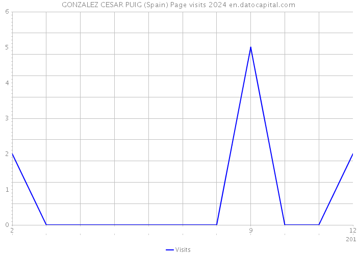 GONZALEZ CESAR PUIG (Spain) Page visits 2024 
