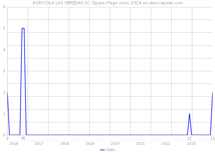 AGRICOLA LAS VEREDAS SC (Spain) Page visits 2024 