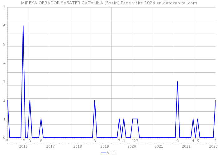 MIREYA OBRADOR SABATER CATALINA (Spain) Page visits 2024 