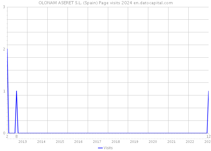 OLONAM ASERET S.L. (Spain) Page visits 2024 