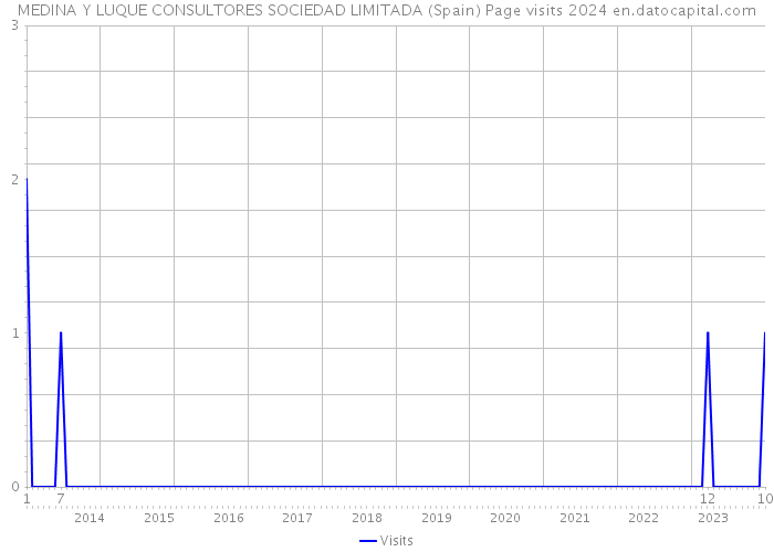 MEDINA Y LUQUE CONSULTORES SOCIEDAD LIMITADA (Spain) Page visits 2024 