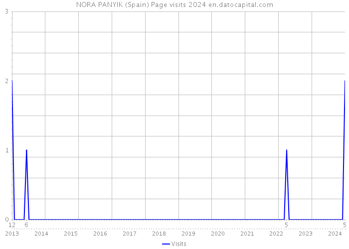 NORA PANYIK (Spain) Page visits 2024 